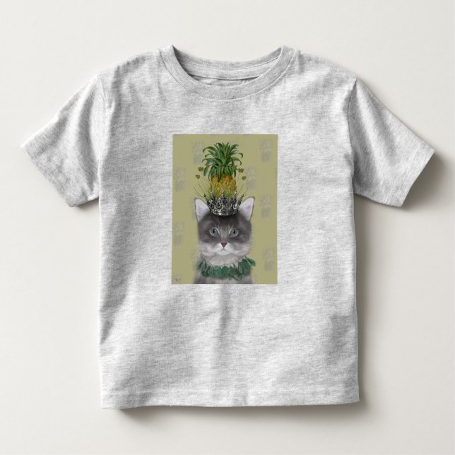 Camiseta Infantil Gato de ananás (Frente)
