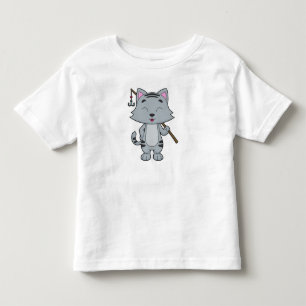 Camiseta Infantil Gato de Pesca e Pesca