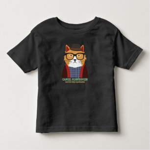 Camiseta Infantil Gato de Schrodinger