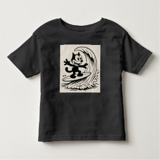 Camiseta Infantil Gato de surfe