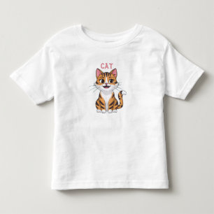 Camiseta Infantil Gato doce, feliz, gatinho...
