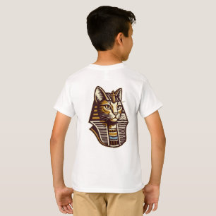 Camiseta Infantil Gato Egípcio – Arte Felina Faraô