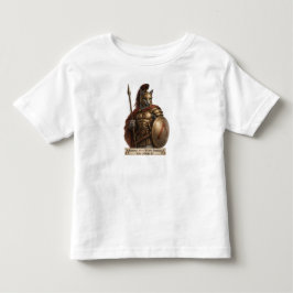 Camiseta Infantil Gato Espartano Azul Russo