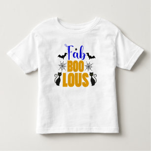 Camiseta Infantil Gato Negro FABULOSO de Halloween