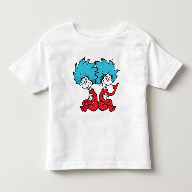 Camiseta Infantil Gato no Chapéu Uma Coisa e Duas Coisas (Frente)