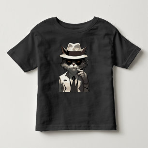 Camiseta Infantil Gato Noir Legal: Felino Suave e Misterioso