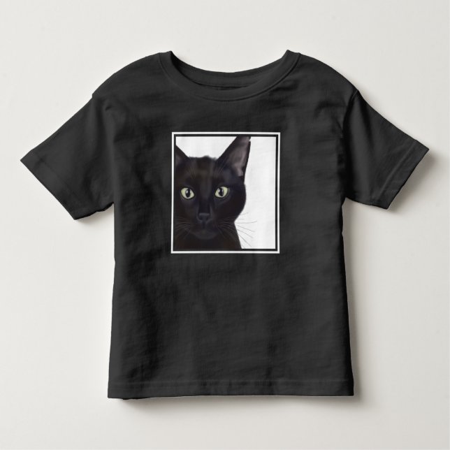 Camiseta Infantil Gato, Retrato de Gus (Frente)