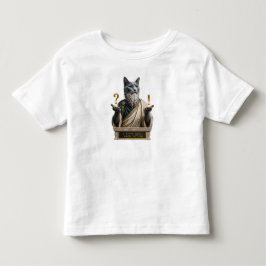Camiseta Infantil Gato Socrates Azul Russo