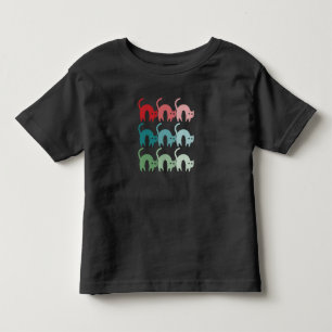 Camiseta Infantil Gatos Arco-Íris Cons Bebês T-Shirt Design fixo