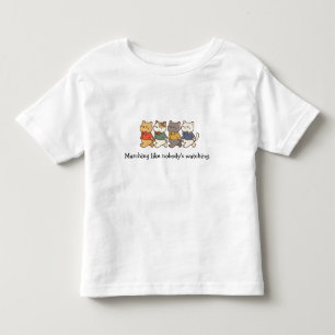 Camiseta Infantil Gatos Marchando do Wonky Zoo