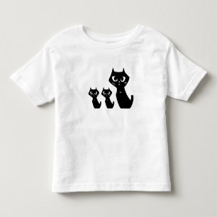 Camiseta Infantil Gatos Pretos Sortudos
