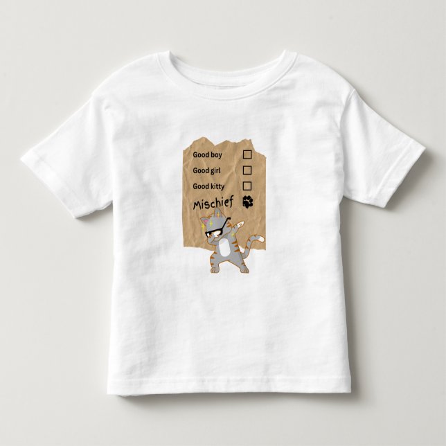 Camiseta Infantil Gatos travessos (Frente)