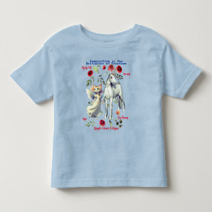 Camiseta Infantil Gatos Unicórnio Divertidos para Crianças Pequenas