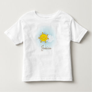 Camiseta Infantil Gelado Feliz Sol Personalizado Adicione Seu Nome