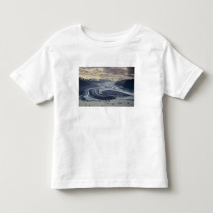 Camiseta Infantil Gelo da Lowell Glacier flui para o rio Alsek em