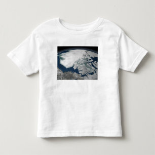 Camiseta Infantil Gelo marinho ártico acima de America do Norte