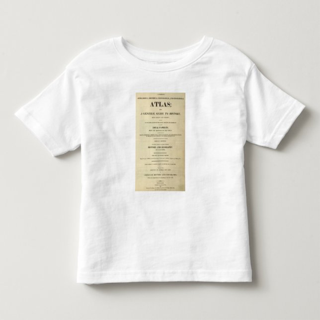 Camiseta Infantil Genealógico completo do frontispício, histórico (Frente)