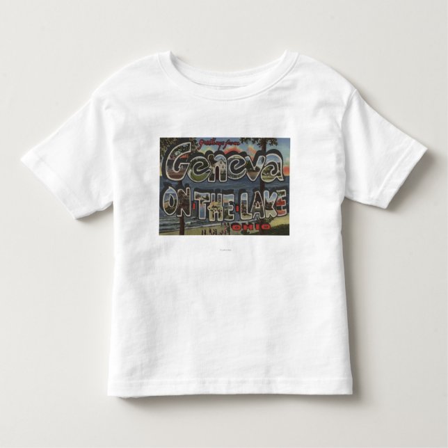 Camiseta Infantil Genebra-em--Lago, Ohio - grandes cenas da letra (Frente)