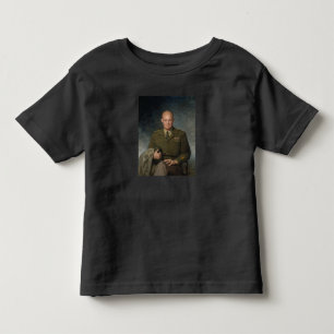 Camiseta Infantil General Dwight Eisenhower 5 Star - Retrato Pintado