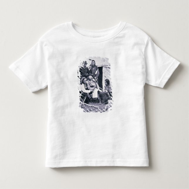Camiseta Infantil General George A. Custer (1839-76) com seu indiano (Frente)