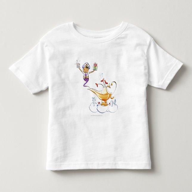 Camiseta Infantil Génios que trazem uma casa e presentes de uma (Frente)