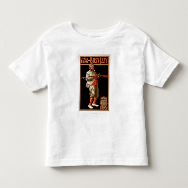 Camiseta Infantil Geo engraçado. Sidney como o poster ocupado do (Frente)