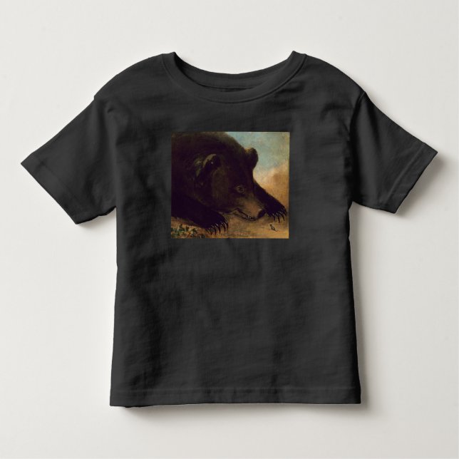 Camiseta Infantil George Catlin - Urso e Rato Grizzly (Frente)