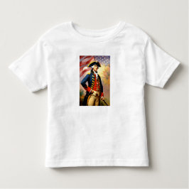 Camiseta Infantil George Washington in war attire