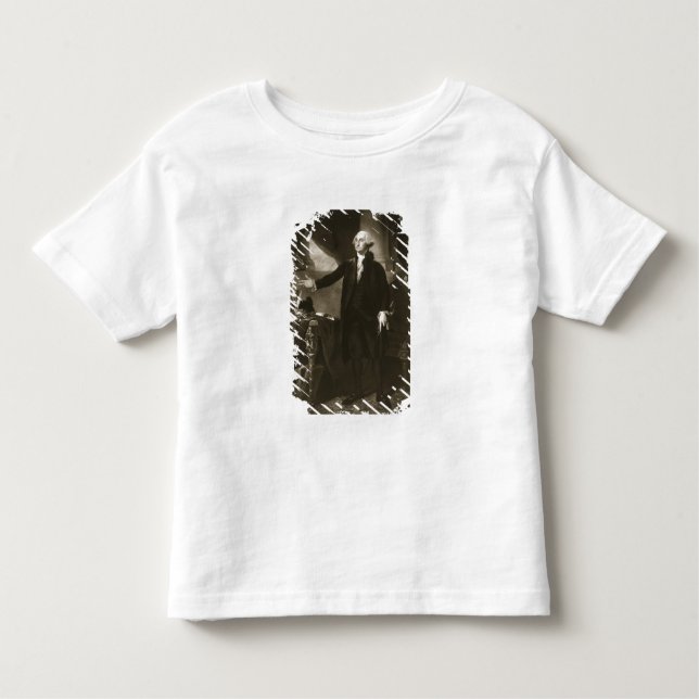 Camiseta Infantil George Washington, ø presidente do Sta unido (Frente)