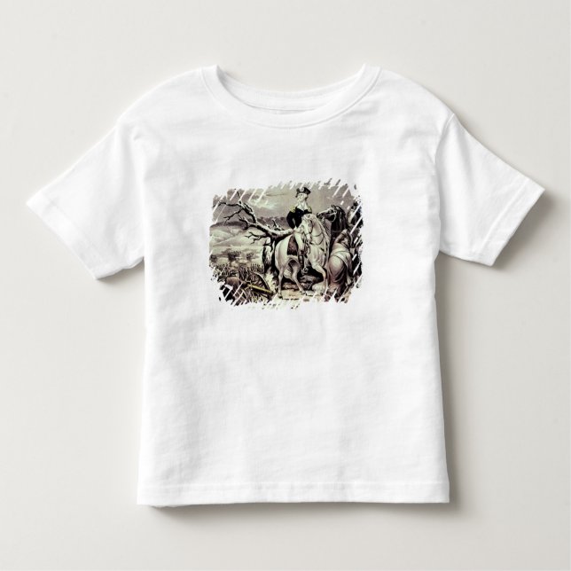 Camiseta Infantil George Washington que cruza o Delaware (Frente)