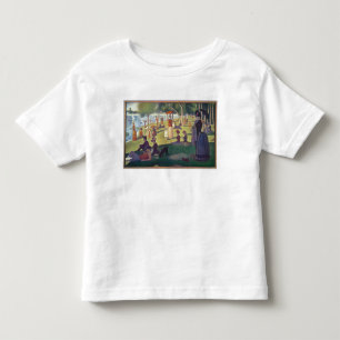 Camiseta Infantil Georges Pierre Seurat Domingo à tarde no Is