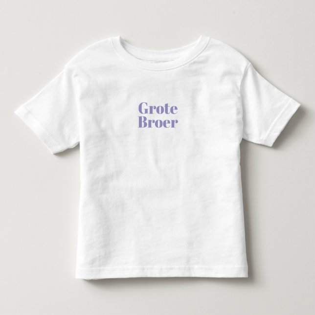 Camiseta Infantil Gepersonaliseerde Zwangerschapsaankondiging Broer. (Frente)