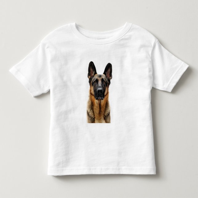 Camiseta Infantil German shepherd Sentado (Frente)