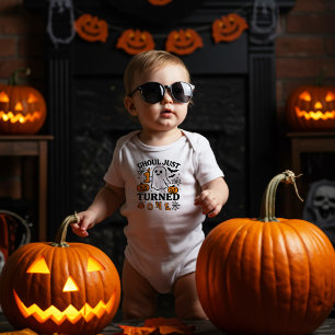 Camiseta Infantil Ghoul acabou de virar um fantasma do primeiro aniv