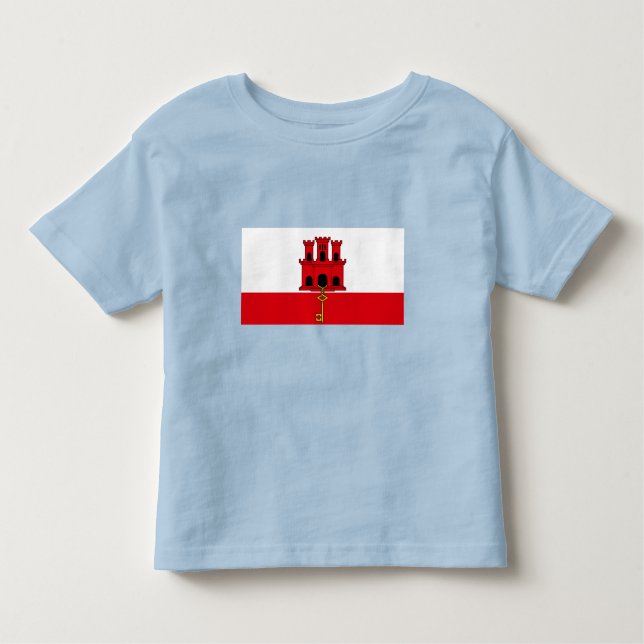 Camiseta Infantil Gibraltar Flag (Frente)