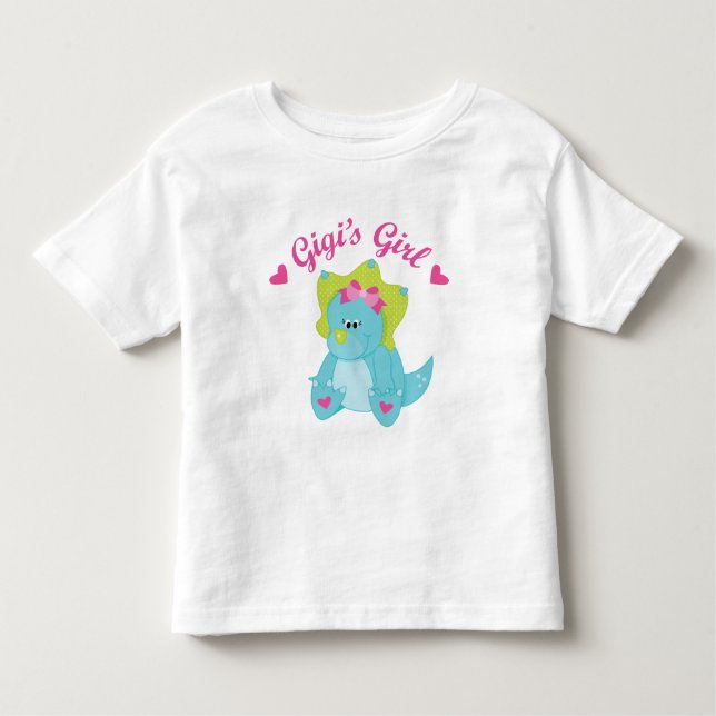 Camiseta Infantil Gigis Girl Dinosaur (Frente)