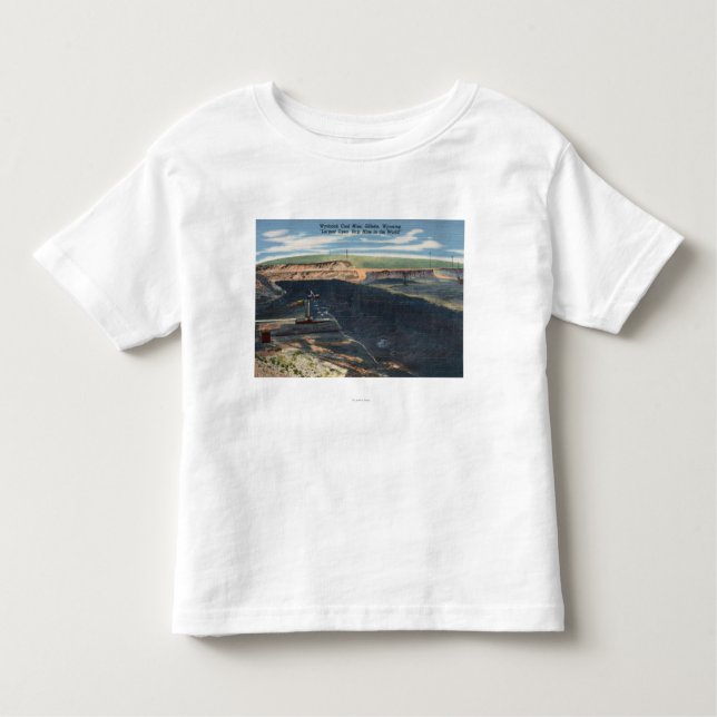 Camiseta Infantil Gillette, WY - opinião de mina de carvão de (Frente)
