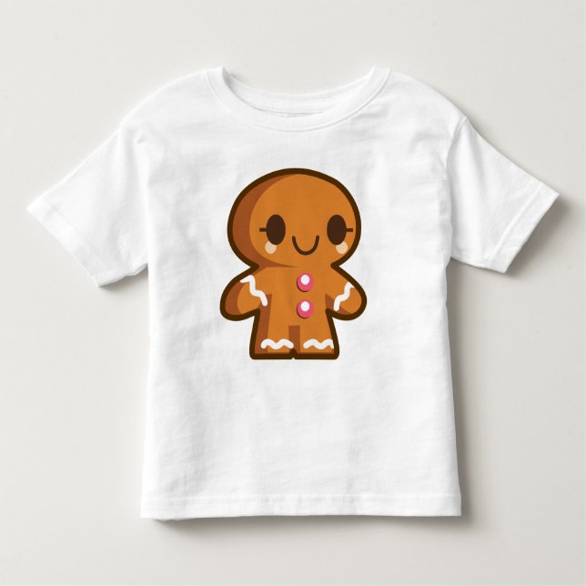 Camiseta Infantil Gingberpão bonito (Frente)