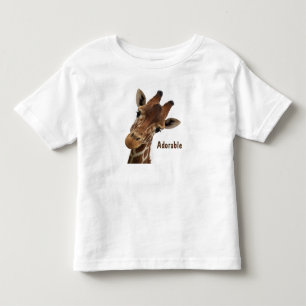 Camiseta Infantil Girafa Adorável