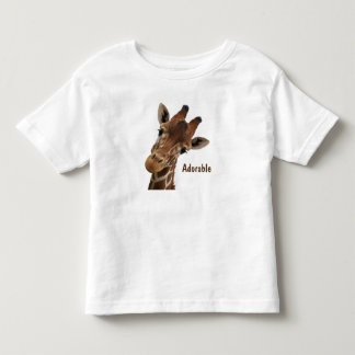 Camiseta Infantil Girafa Adorável