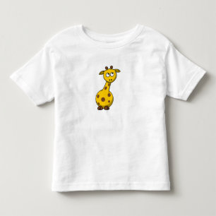 Camiseta Infantil Girafa amarelo animal bonito - camisola do Hoodie