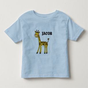 Camiseta Infantil girafa bonita - adicione o nome do seu filho