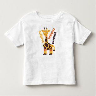 Camiseta Infantil Girafa Bonita, presente de aniversário
