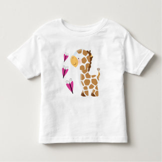 Camiseta Infantil Girafa bonito