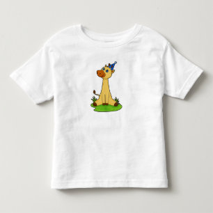 Camiseta Infantil Girafa com chapéu de festa