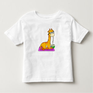 Camiseta Infantil Girafa com coco