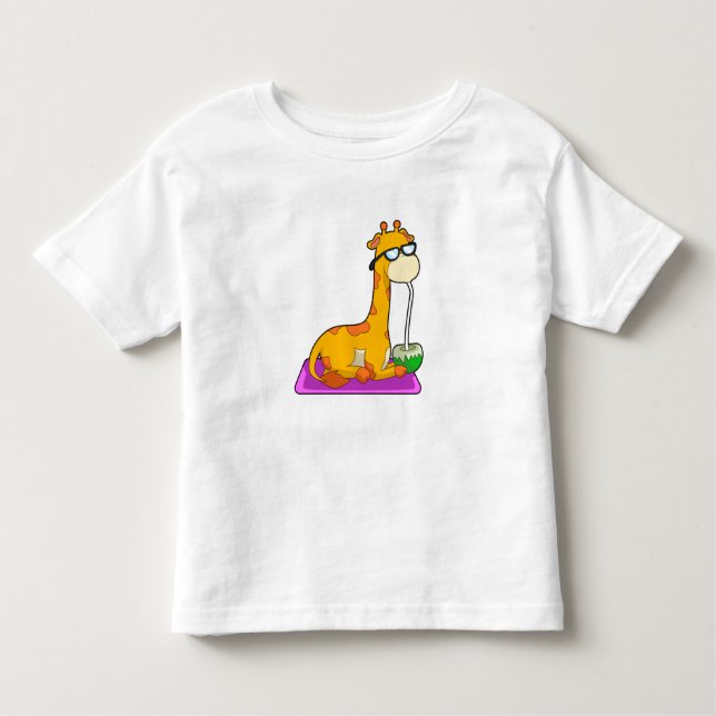 Camiseta Infantil Girafa com coco (Frente)