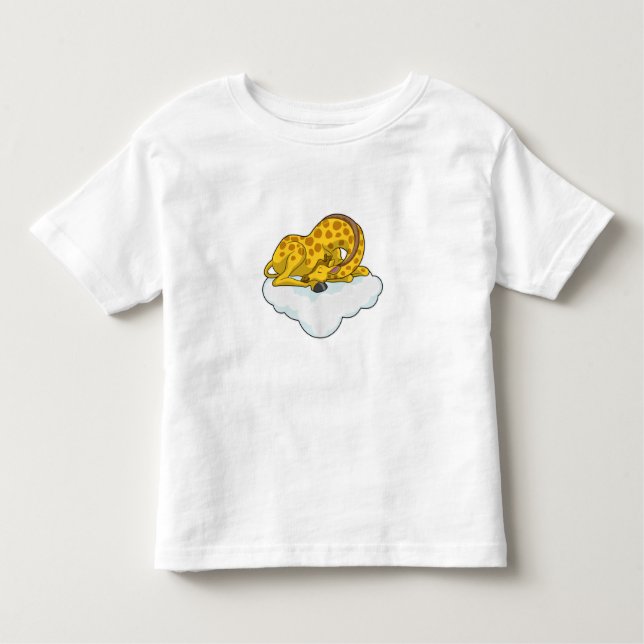 Camiseta Infantil Girafa em Nuvens (Frente)
