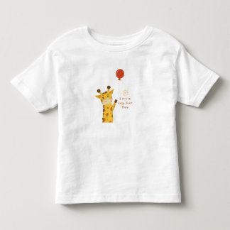 Camiseta Infantil Girafa Fofa com Balão – Um Pouco de Alegria para V