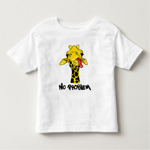 Camiseta Infantil Girafa Não-Chalante: Sem Problemas Atitude